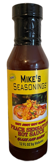 "NEW" Mike's Seasonings Peach Sensation Hot Sauce